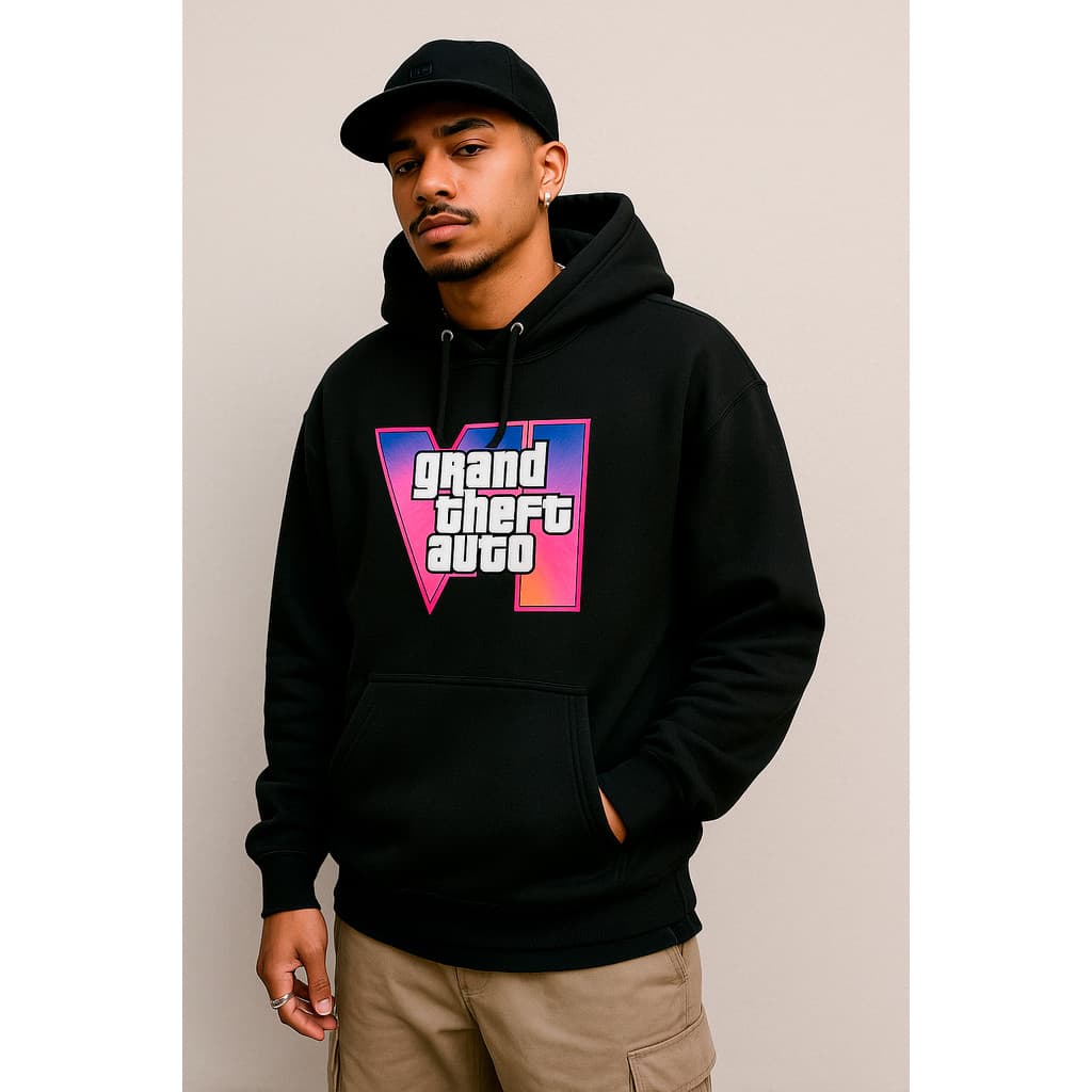 Moletom Masculino Original GTA 6 VI Blusa Grossa Reforçada