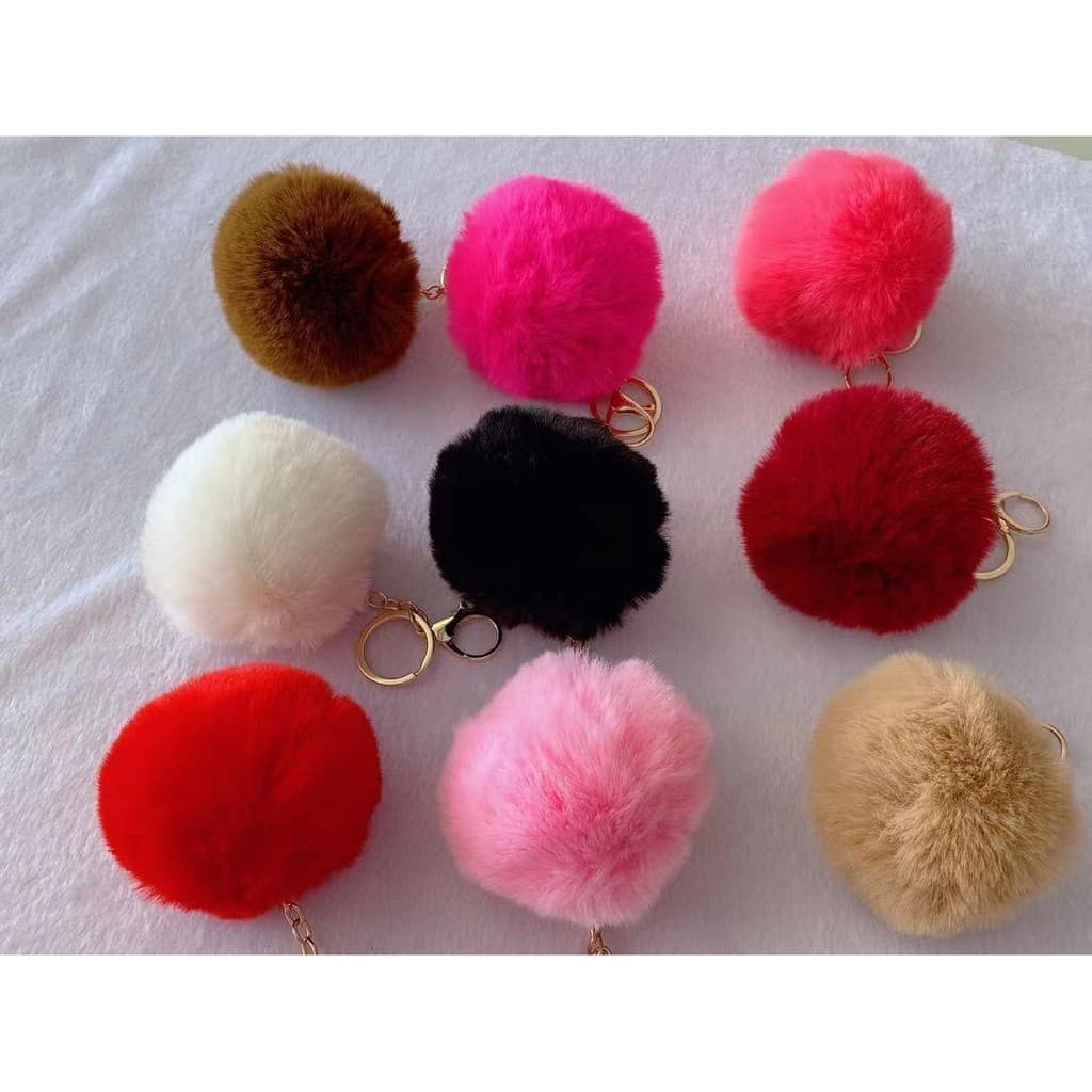 Chaveiro Pompom Pélucia Diversas Cores(pequeno)