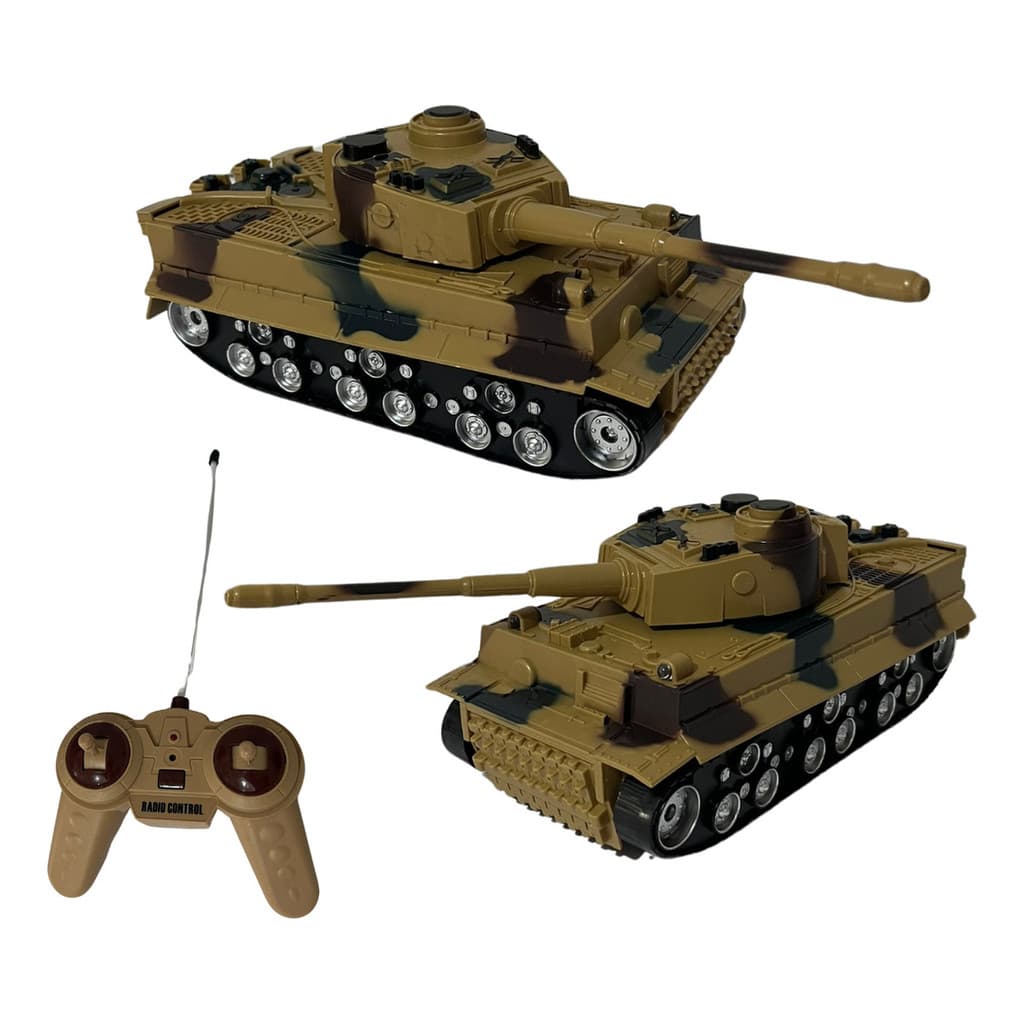 Tanque Guerra Controle Remoto Carrinho Bateria Recarregável Premium
