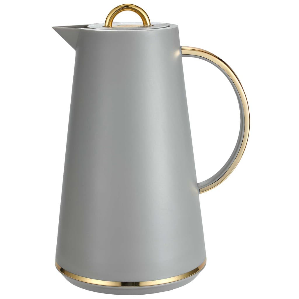 Garrafa Térmica Café/Cha Samira Dourado/Cinza1 Litro Tuut