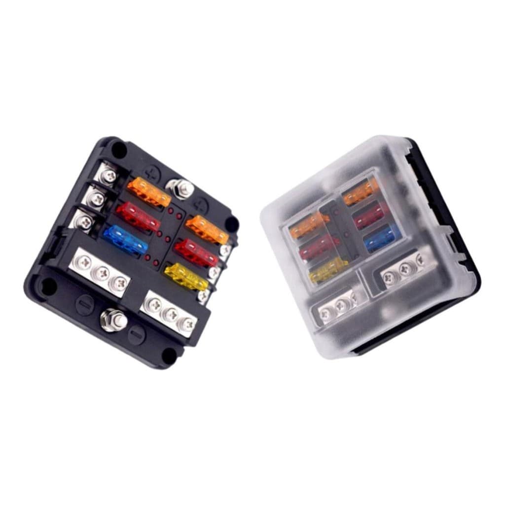 Caixa 6 Porta Fusível Com Luz Indicadora Led Universal