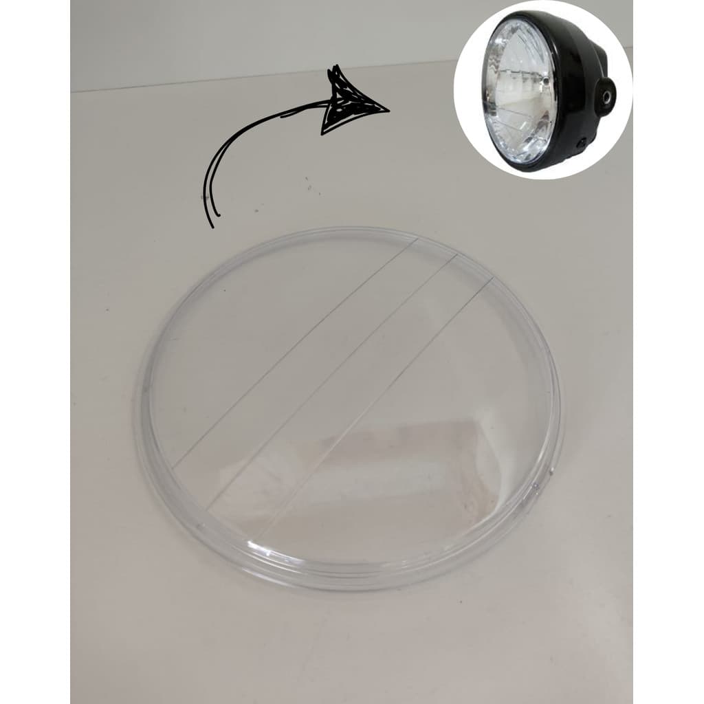 Lente do Farol Visor Titan Fan 125 150 Cristal