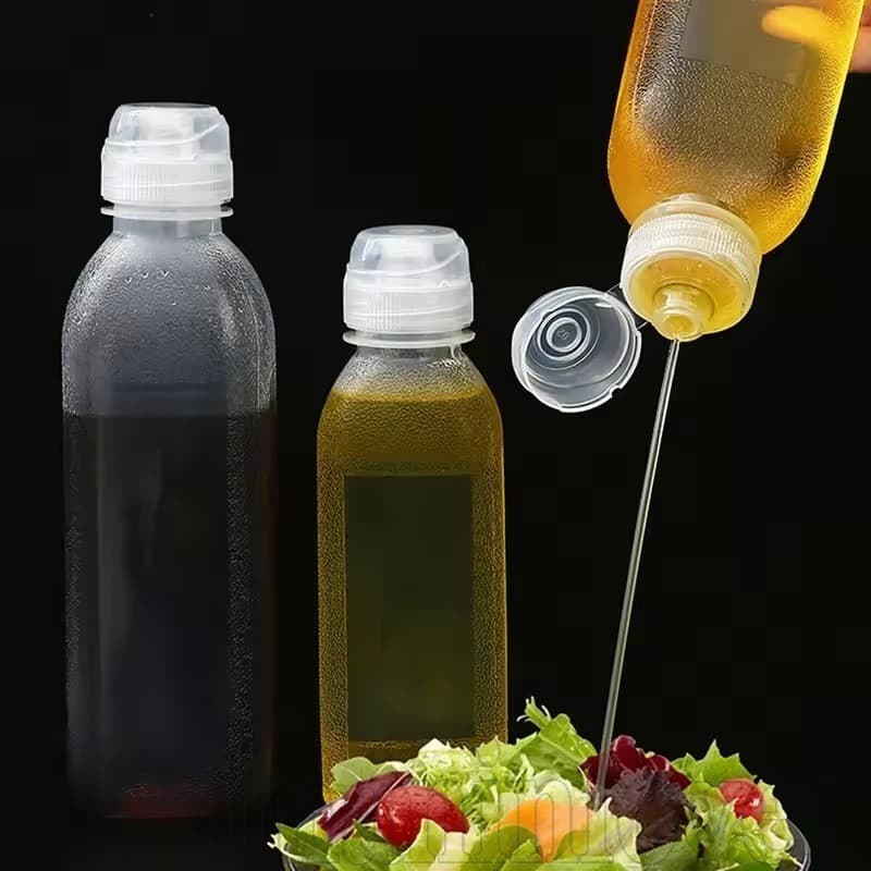 Garrafa De Óleo De Apertar De Cozinha 300ml/500ml-Dispensador De Azeite De Molho-Garrafas De Ketchup Frascos De Spray À