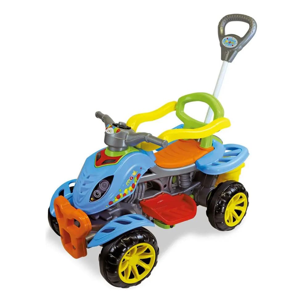 Carrinho De Passeio Infantil Quadriciclo Haste Pedal Maral