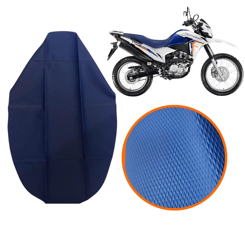 Capa de Banco Moto Mod. Original NXR Bros 160 22/24 Azul