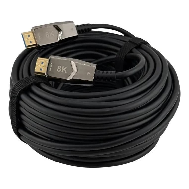Cabo Hdmi 2.1 Fibra Óptica 10 Metros 8k 60hz Ultra Hd 48gbps