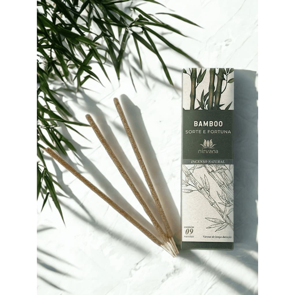 Incenso Natural Bamboo (bambu) - Nirvana - 9 varetas