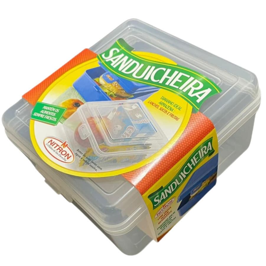 Sanduicheira de Plástico Porta Lanches Frios- Nitron
