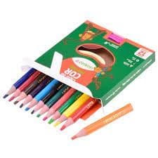 LÁPIS DE COR JUMBO COM 12 CORES LEO LEO COM APONTADOR