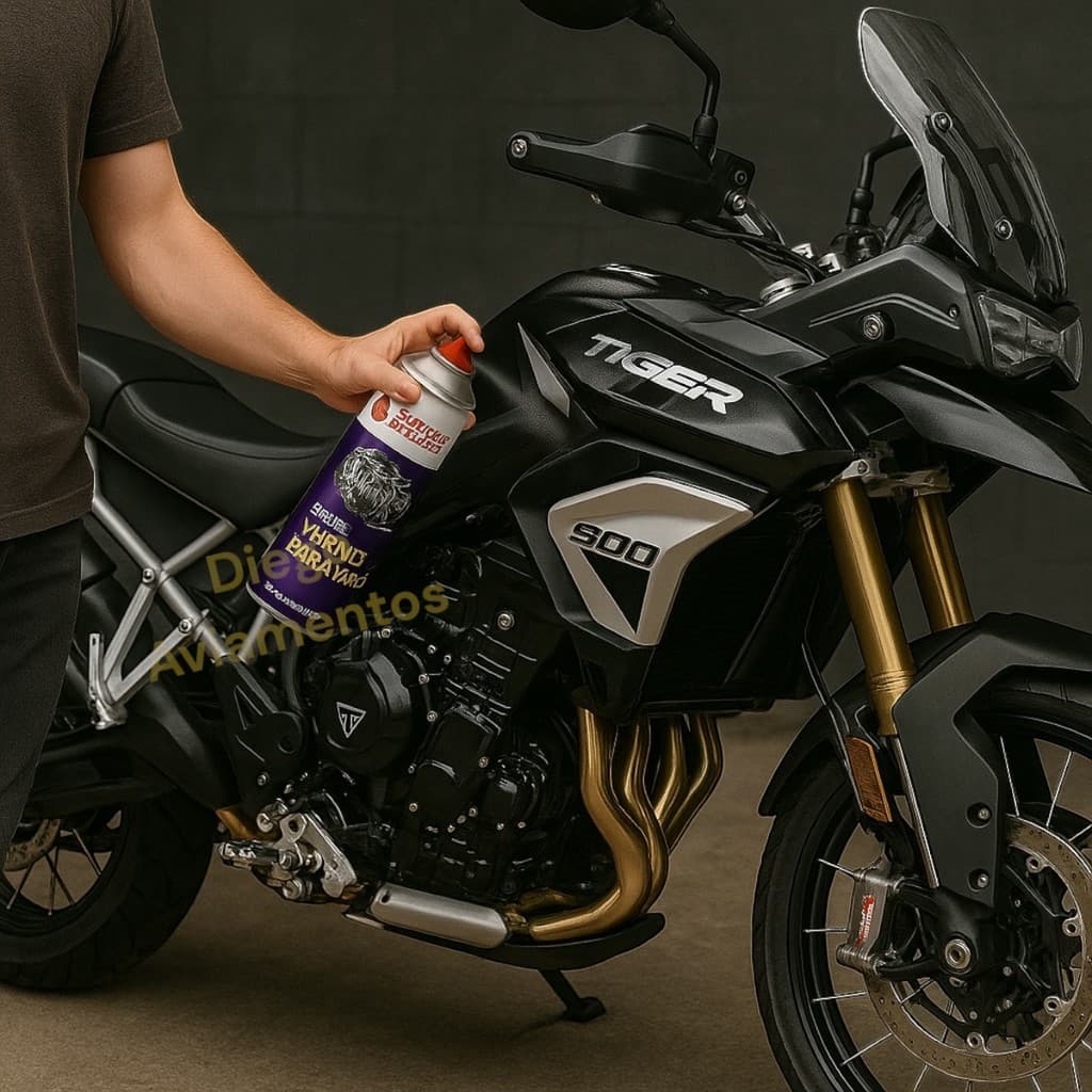 Spray Verniz para Motor de moto e carro Silicones Paulista 300ml / 180g