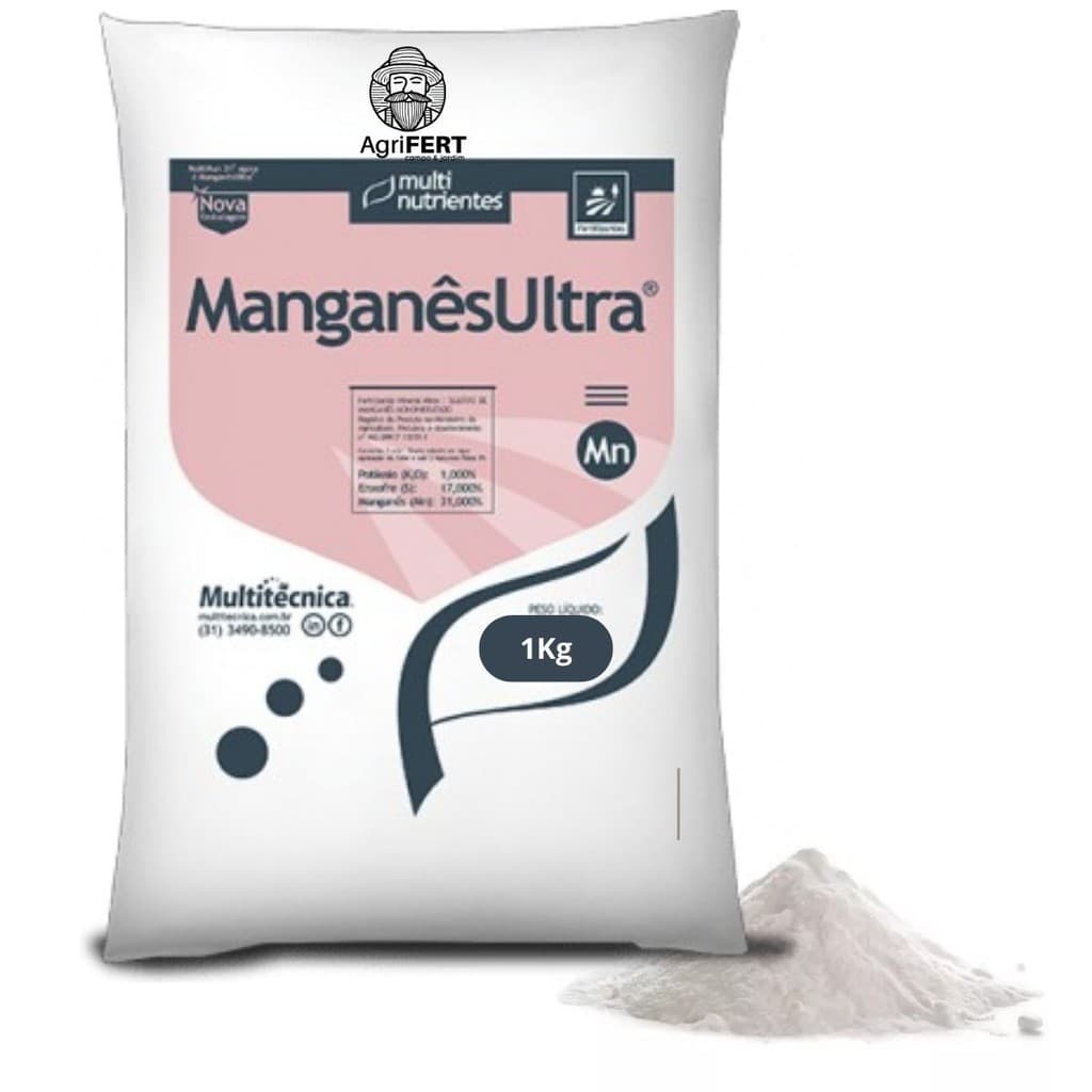 Fertilizante Adubo Sulfato de Manganês 1kg