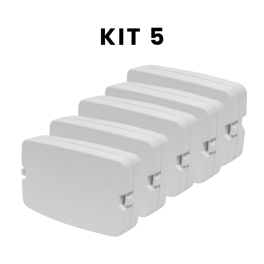 Kit 5 Caixa de Passagem para Instalação de Conectores Giltar
