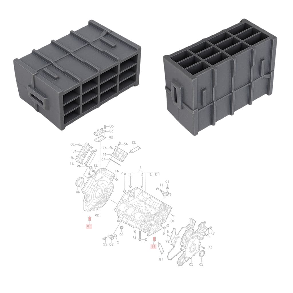 Par Vedação Tijolinho Flange Dianteira ou Traseira Vw Amarok - 057103147A