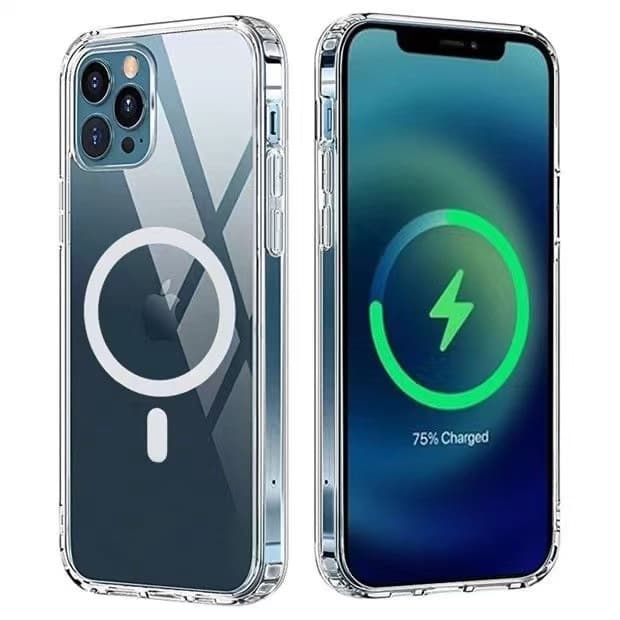 Capa Case Capinha Magsafe Transparente Para iPhone 17 16 15 14 13 12 11 Pro Max Plus X XR XS MAX