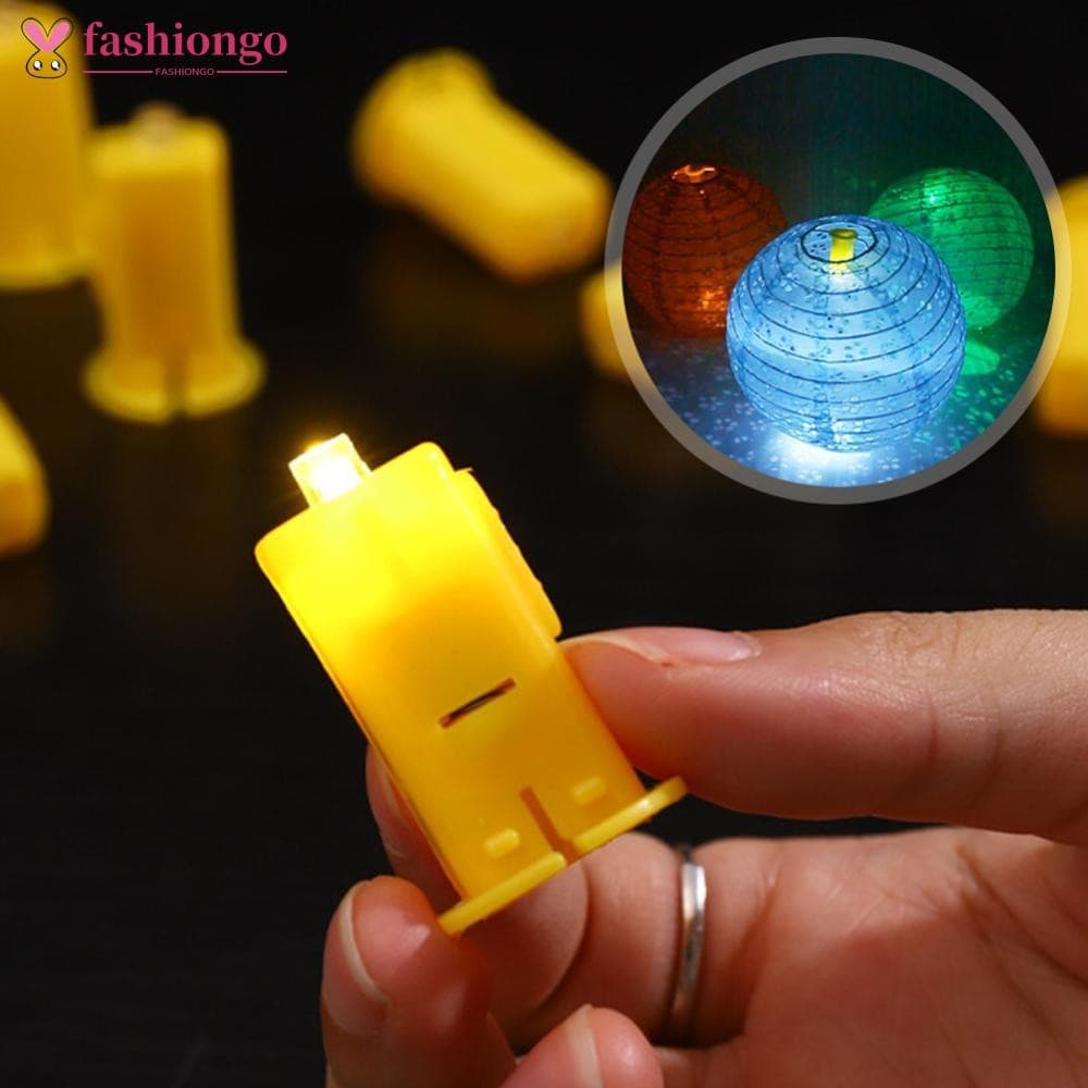 FASHIONGO 10 Pçs Eletrônico LED Lanterna De Papel Pavios Balões Luz Pavio Em Miniatura Para Festa De Casamento Festival