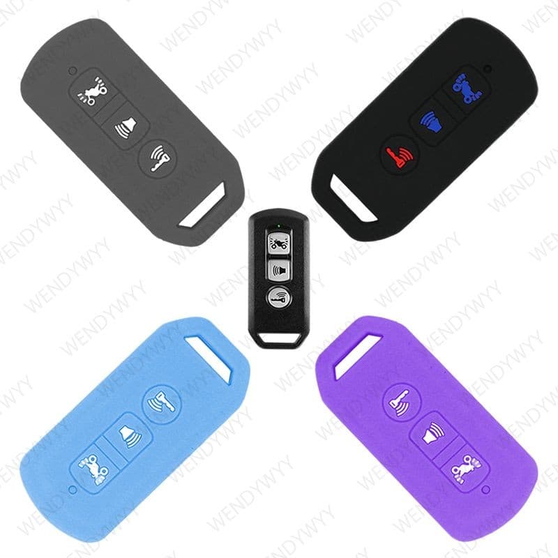 Silicone 3 Botões Capa Chave Ou Três Chaves Caso Para Pcx150 Força350 2022 Ano PCX2017-2020 Adv150 Da Motocicleta