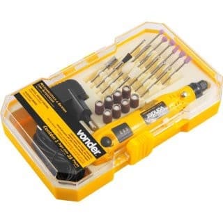 Microrretífica Vonder MBV 036 3,6V Bivolt com 24 Acessórios Retificadeira Portátil Prática