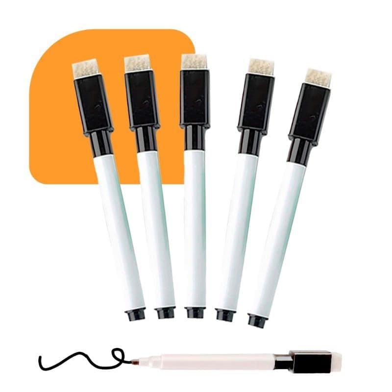 6/12/18/24 pçs Canetas para Quadro Branco Com Apagador De Espuma