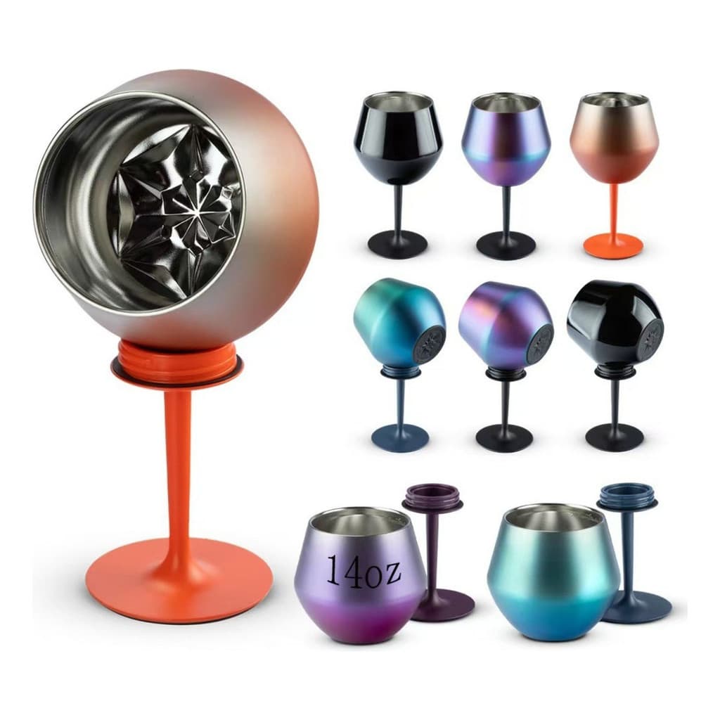 Taça De Gin 2 Em 1 Térmica Inox Parede Dupla Whisky 410ml
