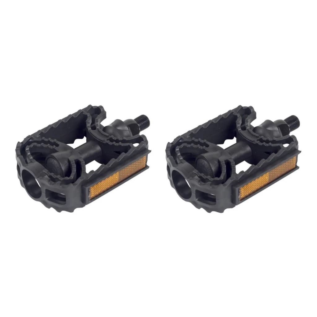 Pedal Para Bicicleta Mtb 1/2 Rosca Fina Par Com Refletor Bike Metal Ciclo