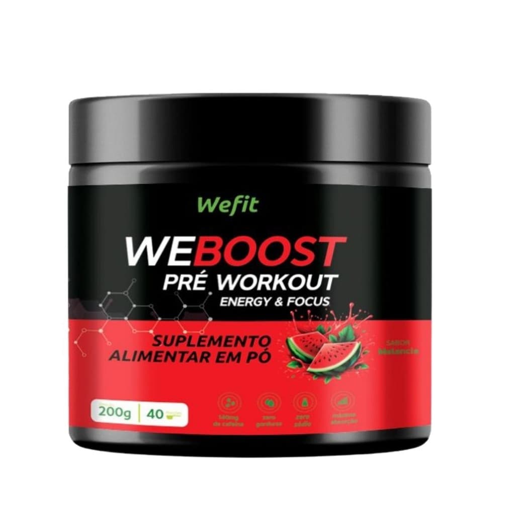 Pré-Treino Weboost Pote 200g Wefit Melancia