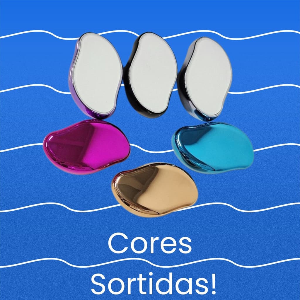 Kit C/3 Depiladores - Depilador Cristal Pedra Esfoliante Indolor
