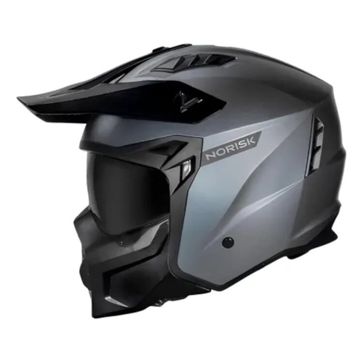 Capacete Norisk Darth 2 Monocolor Titanium Moto