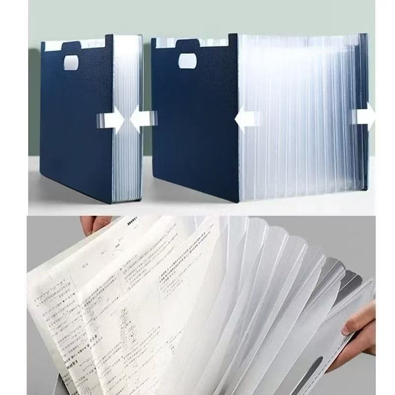 Pasta 12 Divisórias Organizadora Para Documentos Pasta Sanfonada Multiuso Para Escritorio ou Trabalho
