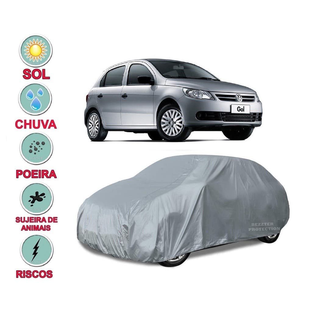 Capa cobrir carro Gol G5 G6 G7 G8 100% Impermeável Proteção Total Bezzter Protection