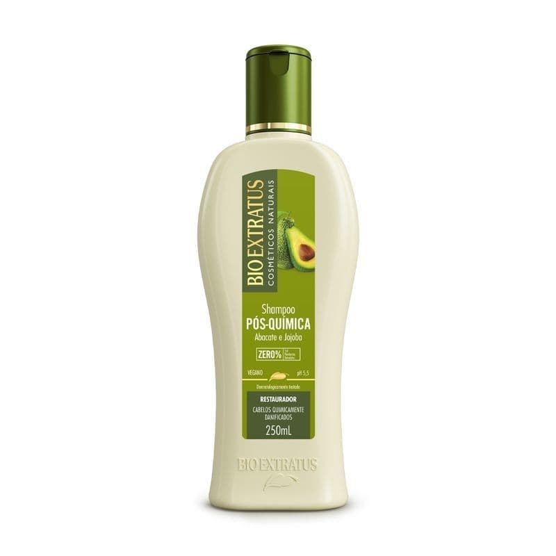 Shampoo Bio Extratus Pós-Química 250mL restaurador para cabelos quimicamente danificados