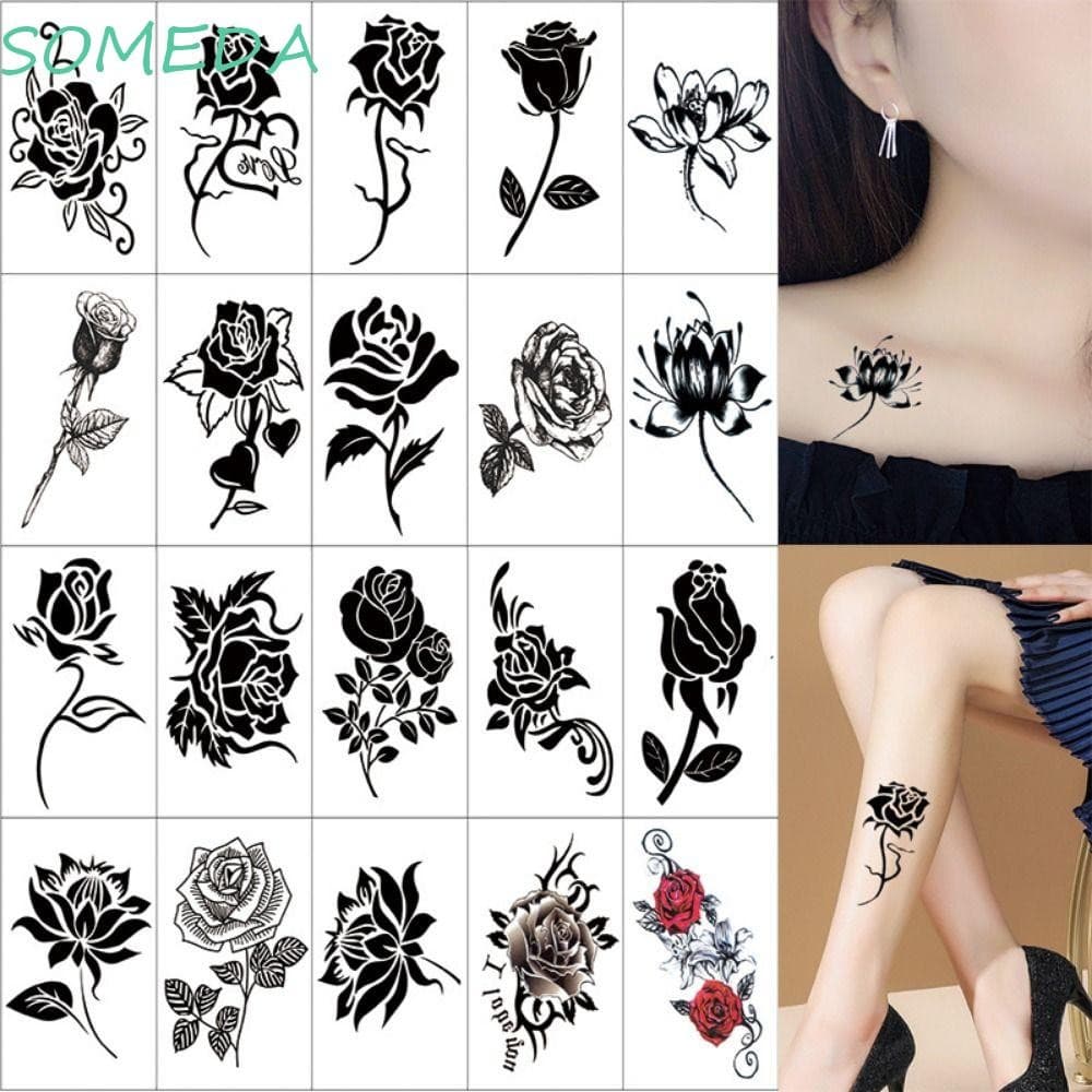 Alguma 5/10/20/30/50 Unidades De Adesivos De Tatuagem Temporária , De Borboleta Com Textura 3D