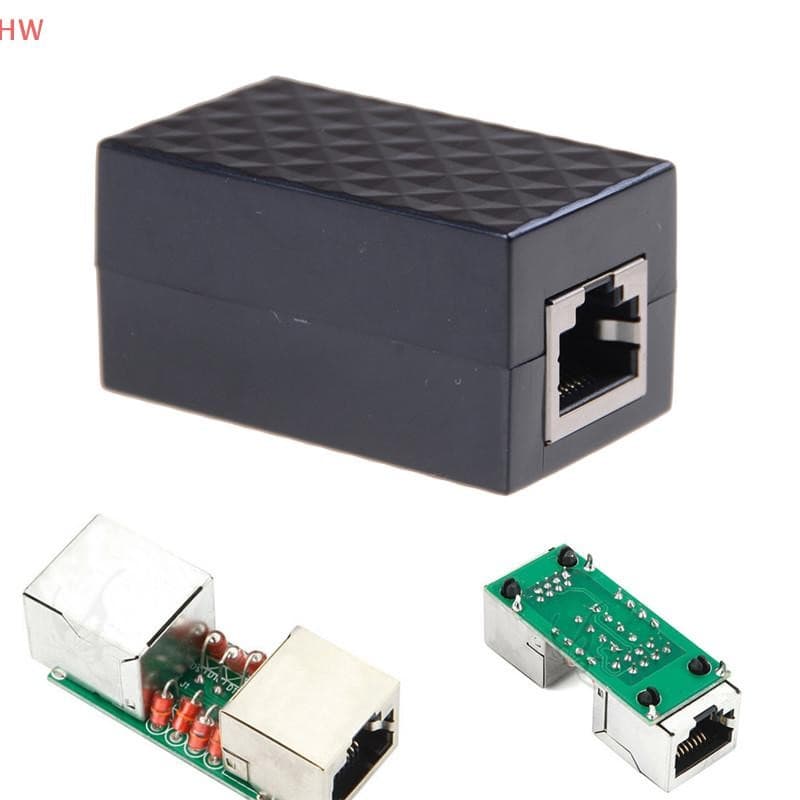RJ-45 Adaptador De Pára-Raios Ethernet Protetor Contra Surtos Ferramenta De Proteção De Rede