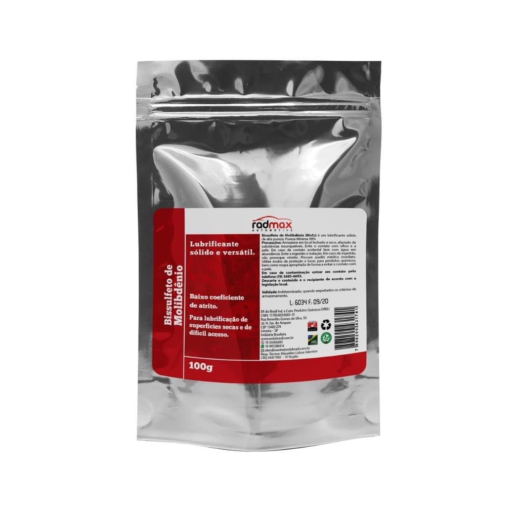 BISSULFETO DE MOLIBDÊNIO MICRONIZADO ALTA PUREZA 100g