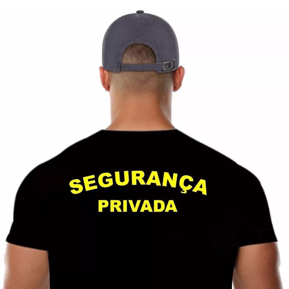 Camiseta Camisa Segurança Privada Civil Para trabalhar Eventos Show Algodão Reforçada Unissex