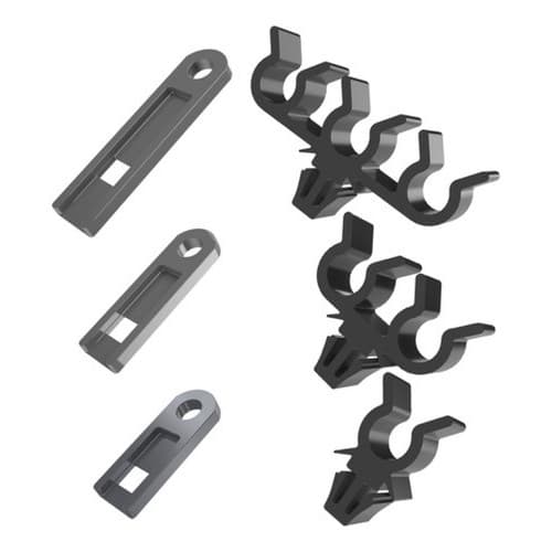 Kit Com 6  Grampos Organizador Cabo Vela Gm Motor 1.0 1.8