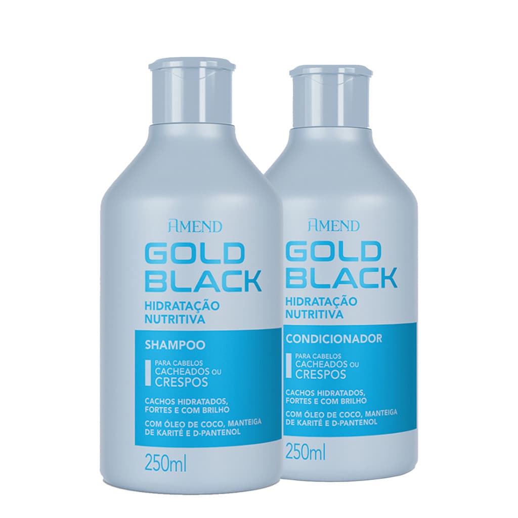 Kit Hidratação Nutritiva Gold Black Amend | 2 Produtos