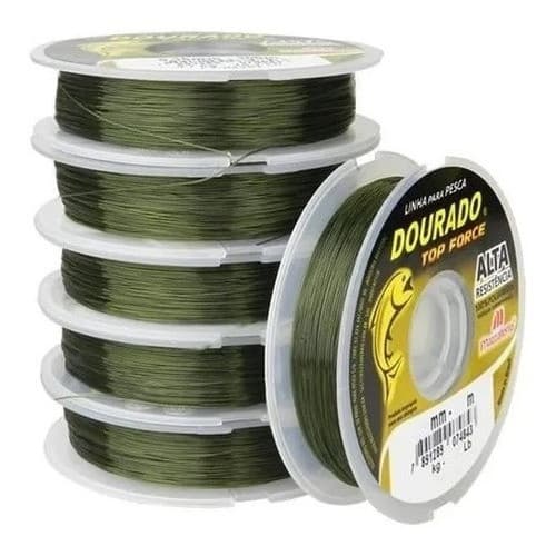 Linha De Pesca Dourado Top Force 0,30mm 14,8lb 100m Com 10un