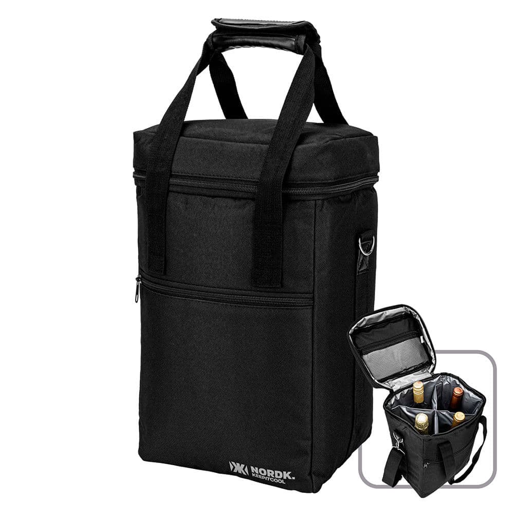 Bolsa Térmica Cooler Para Vinhos Bebidas Nordk KeepItCool Com Divisórias