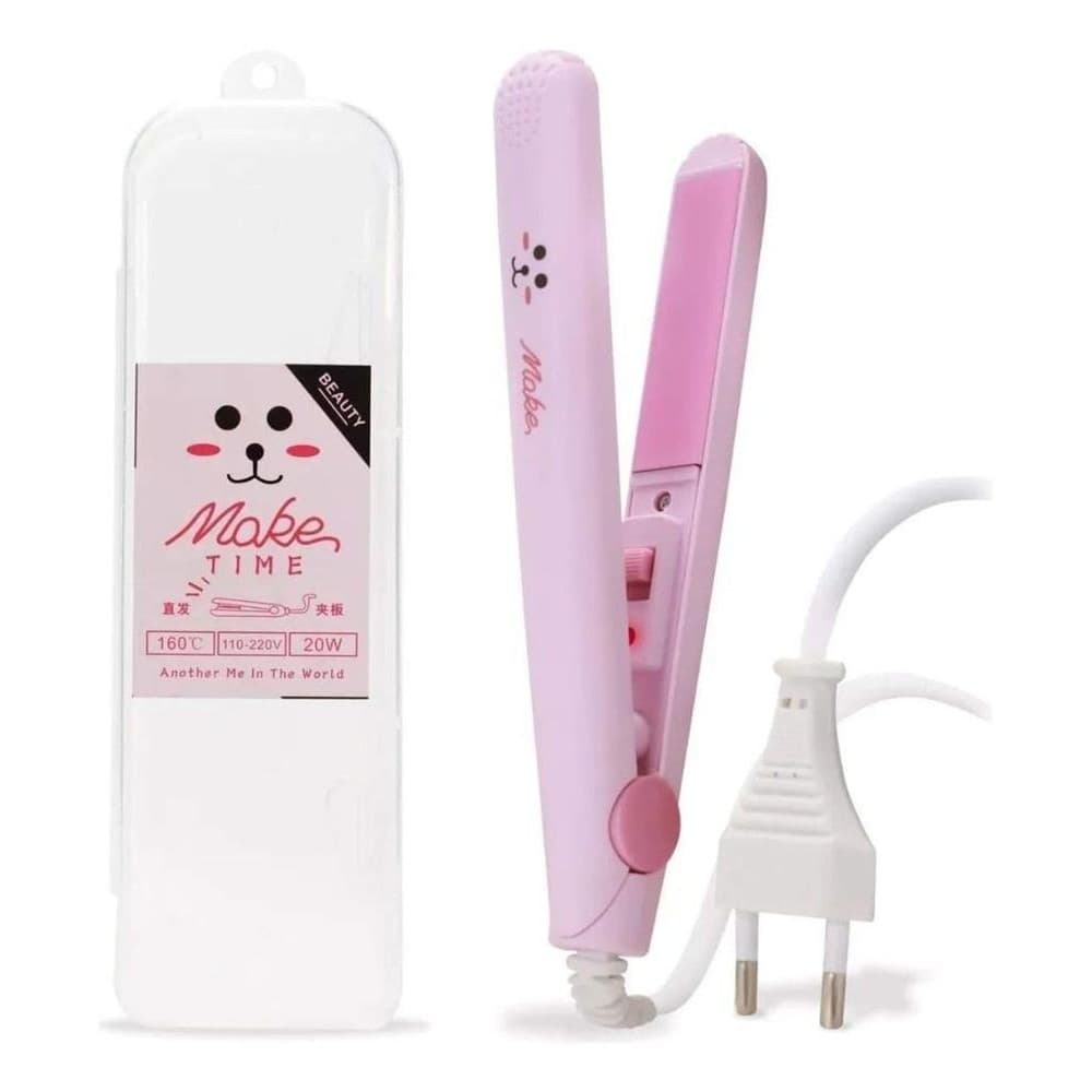 Mini Chapinha Prancha De Bolsa viagem Portátil Cabelo Bivolt viagem bivolt - Portal Presentes