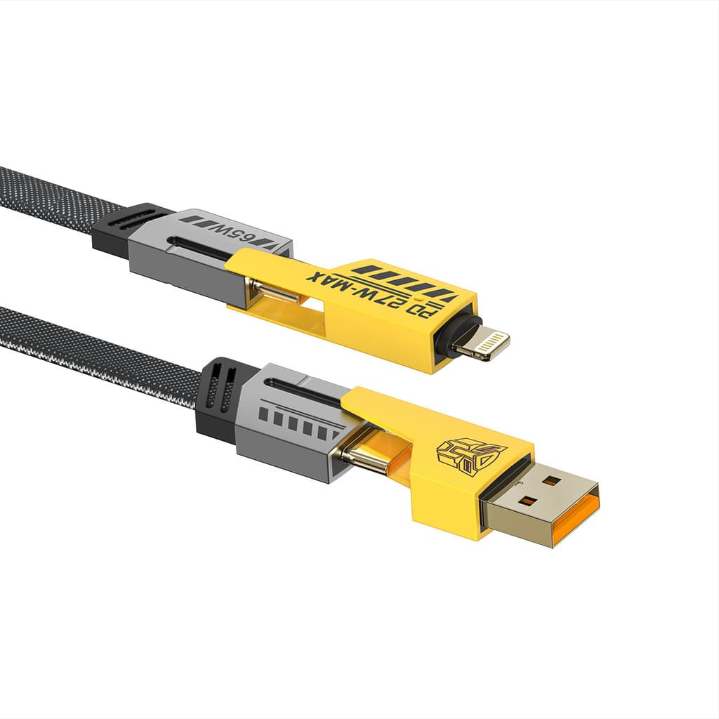 Cabo Usb p/ Tipo-c e Lightning 4 Em 1 Carga Rápida 65w EZRA
