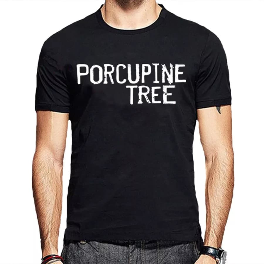 Linda Camiseta Masculina Porcupine Tree - 100% Algodão Premium