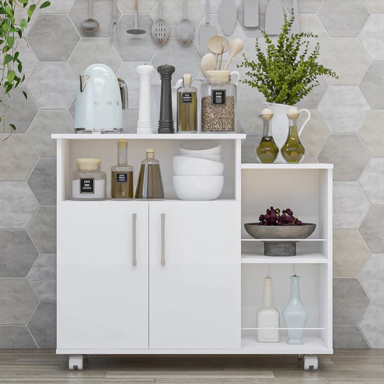 Fruteiras Multiuso Brancas MDP Click Forte Para Cozinha