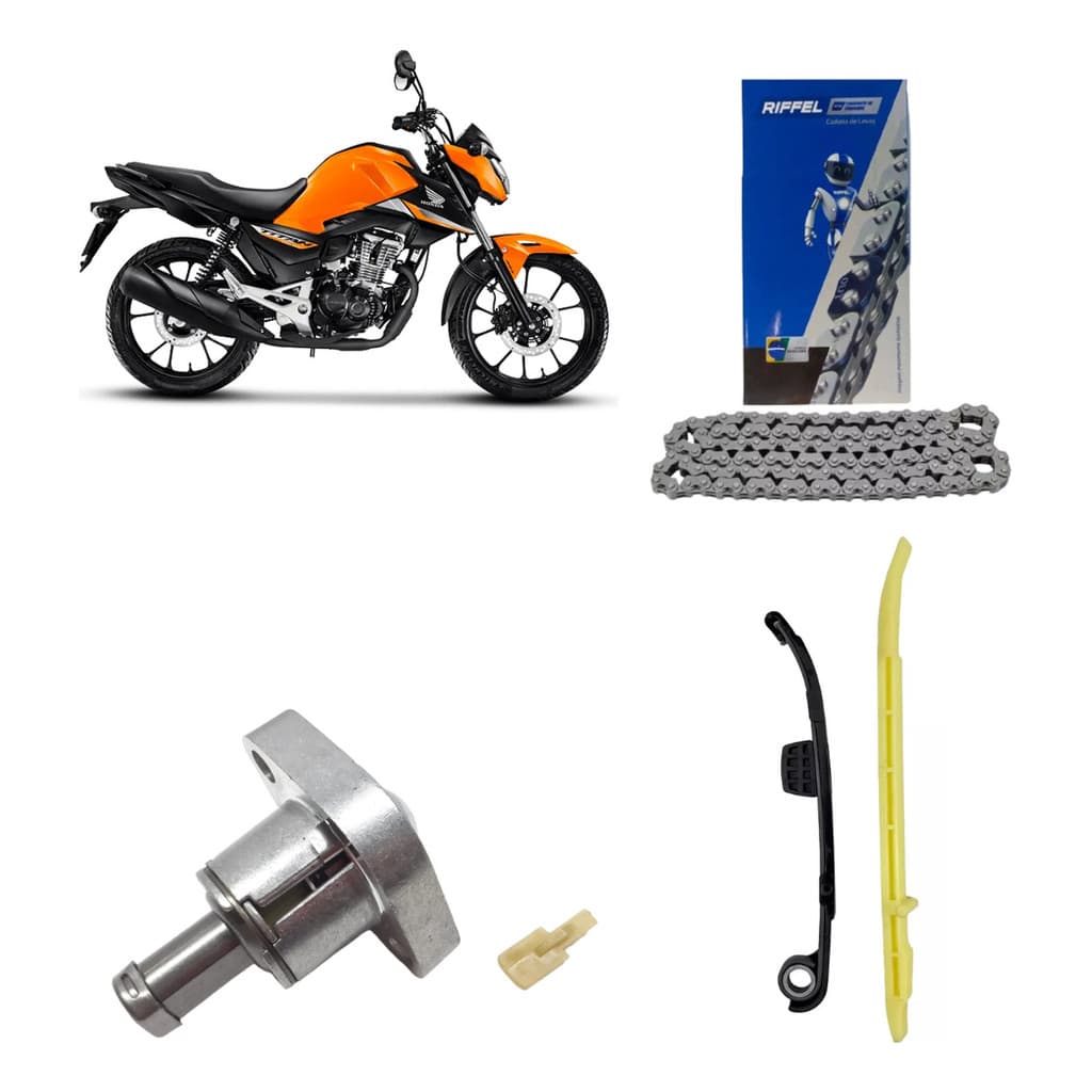 Kit Acionador Guia Tensor Corrente Comando CG Titan 160 NXR Bros 160 CG Fan 160