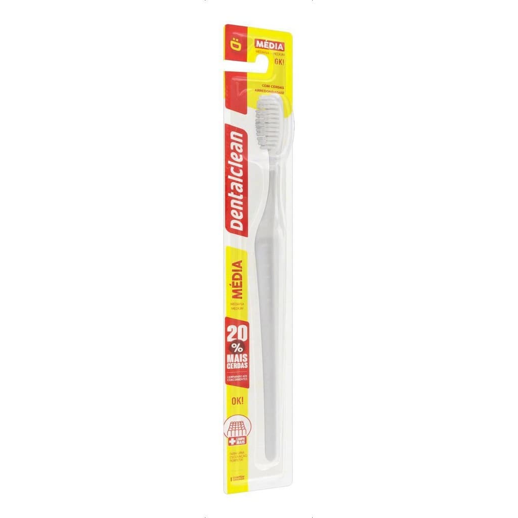 Kit C/ 2 Escova Dental Media Dentalclean Ok!