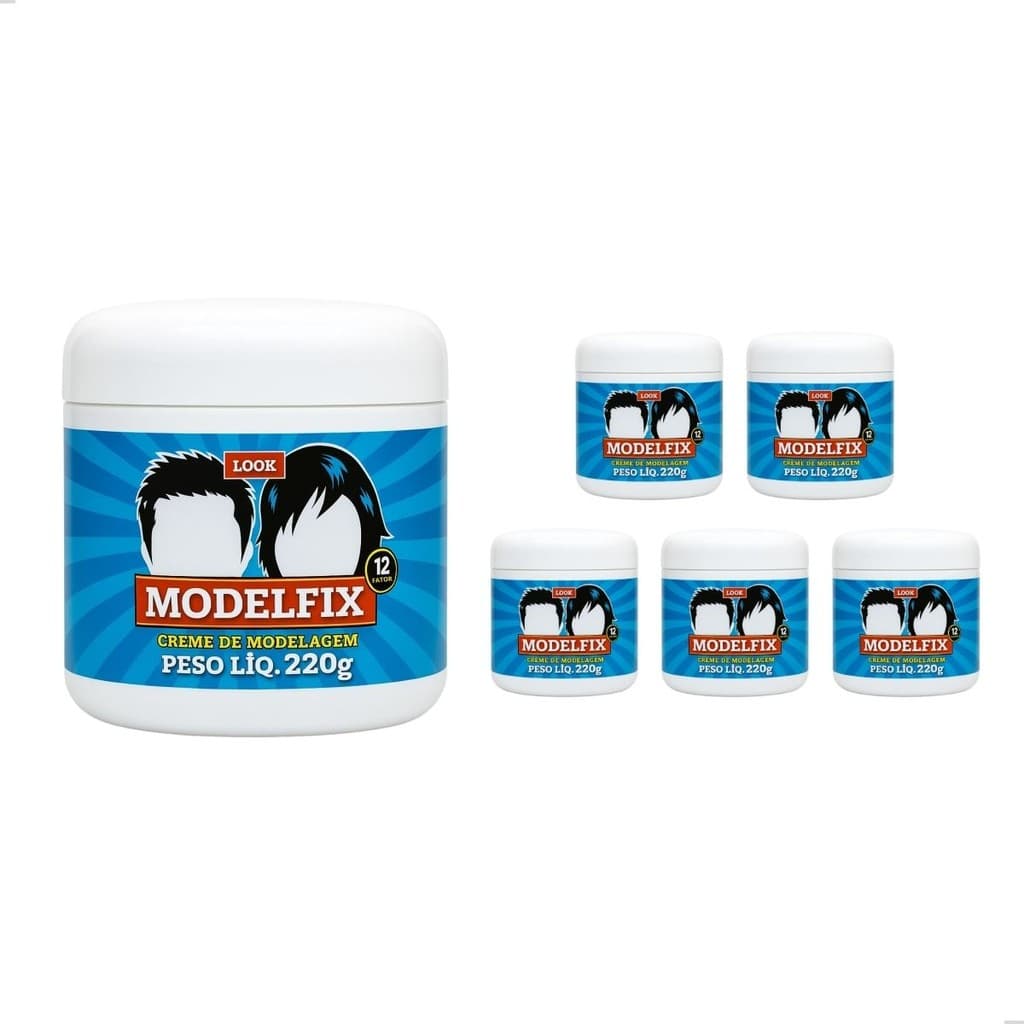 Creme Modelador Modelfix Look 220g Fixação e Estilo 6UN