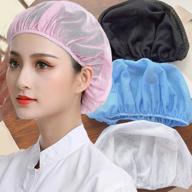 4 Unidades De Bonés De Malha Elástica Unissex-Boné De Oficina De Fábrica-Chapéu De Cabelo Pacote Ajustável Higiênico-À P