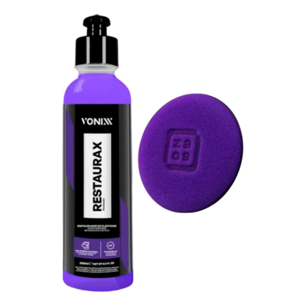 Vonixx Restaurax Restaurador Plástico 240ml + Aplicador Zacs
