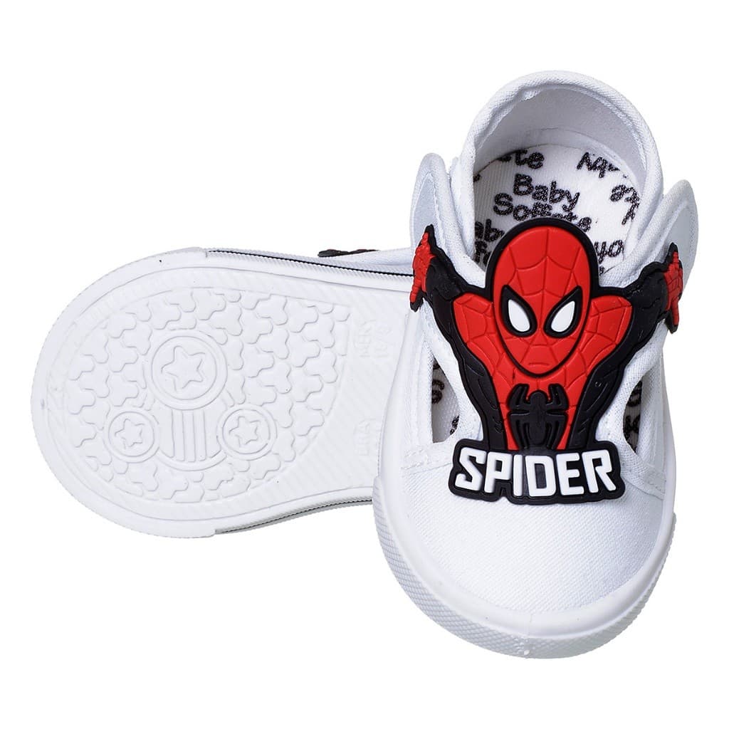 Tênis Infantil Herói Aranha Vermelho Azul Confortável e Estiloso TSPI13