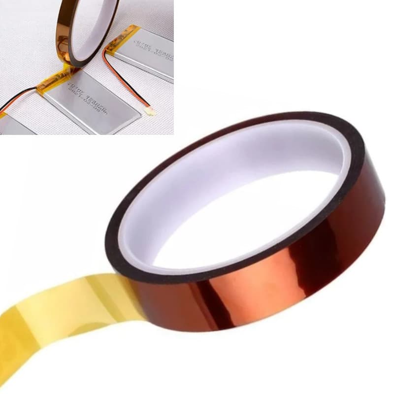 Fita Kapton 10mm Para Alta Temperatura – Poliamida Profissional Reflow e Solda