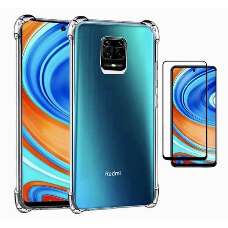 Kit Capinha Case Capa + Película 3D Note 9s/9Pro Transparente